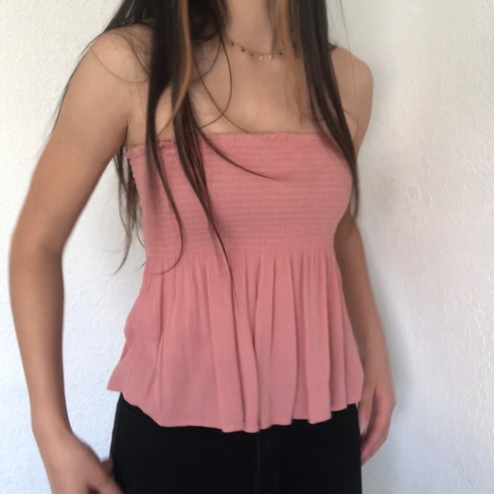 Pink tube top